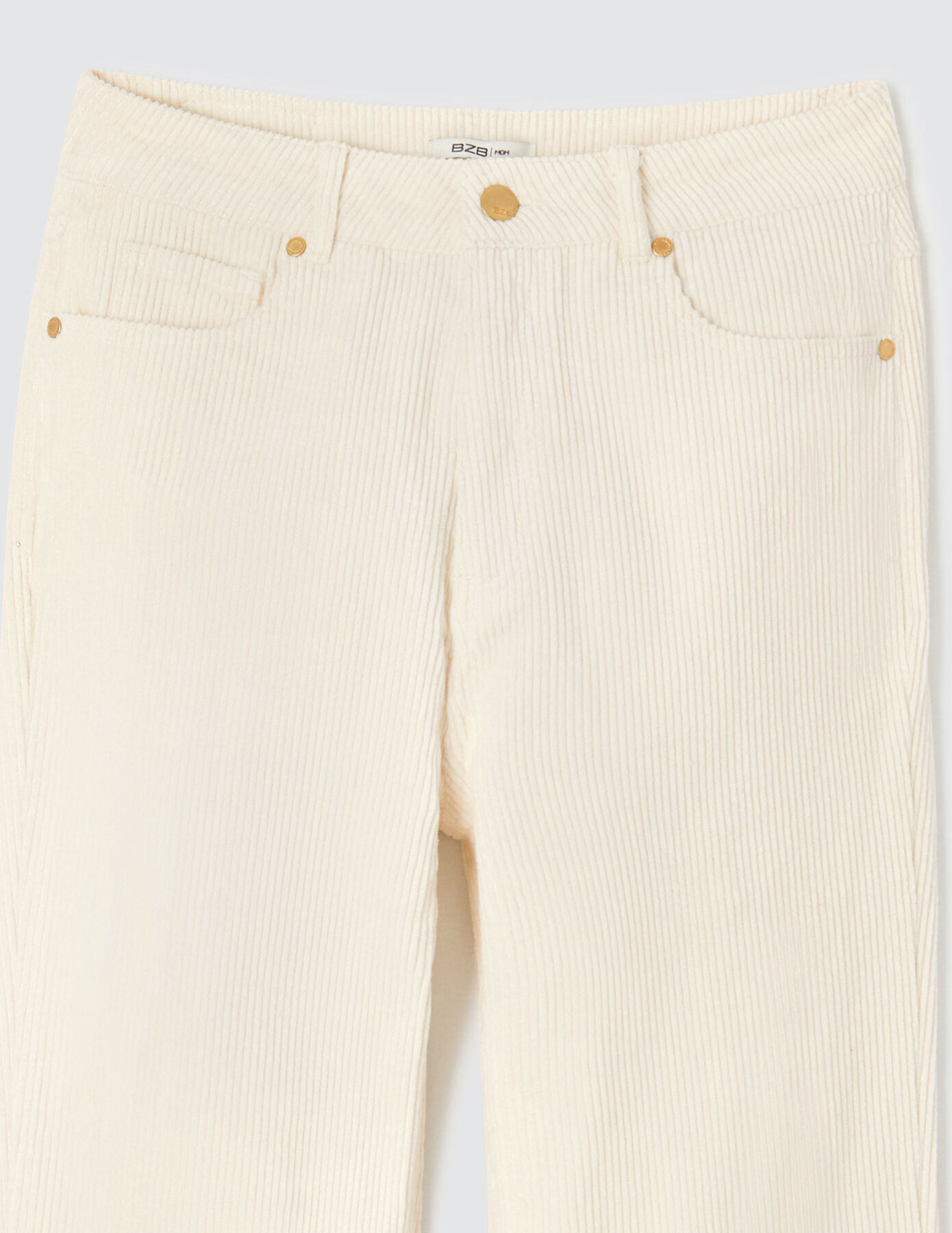 Pantalon mom velours en coton iab