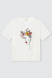 T-shirt brodé coloré