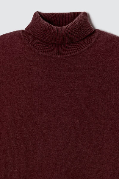 Pull col roulé en laine