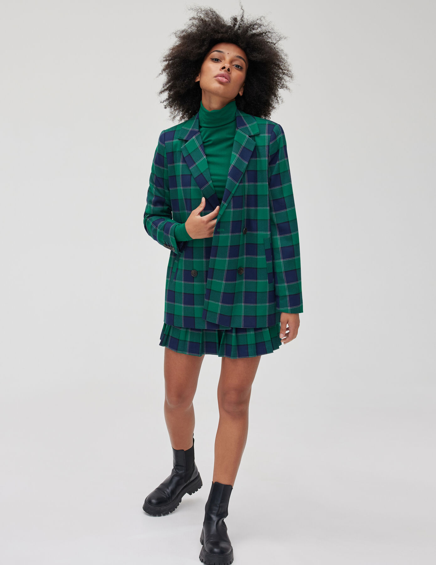 Blazer à carreaux