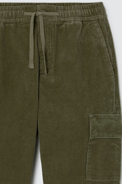 Pantalon cargo velours
