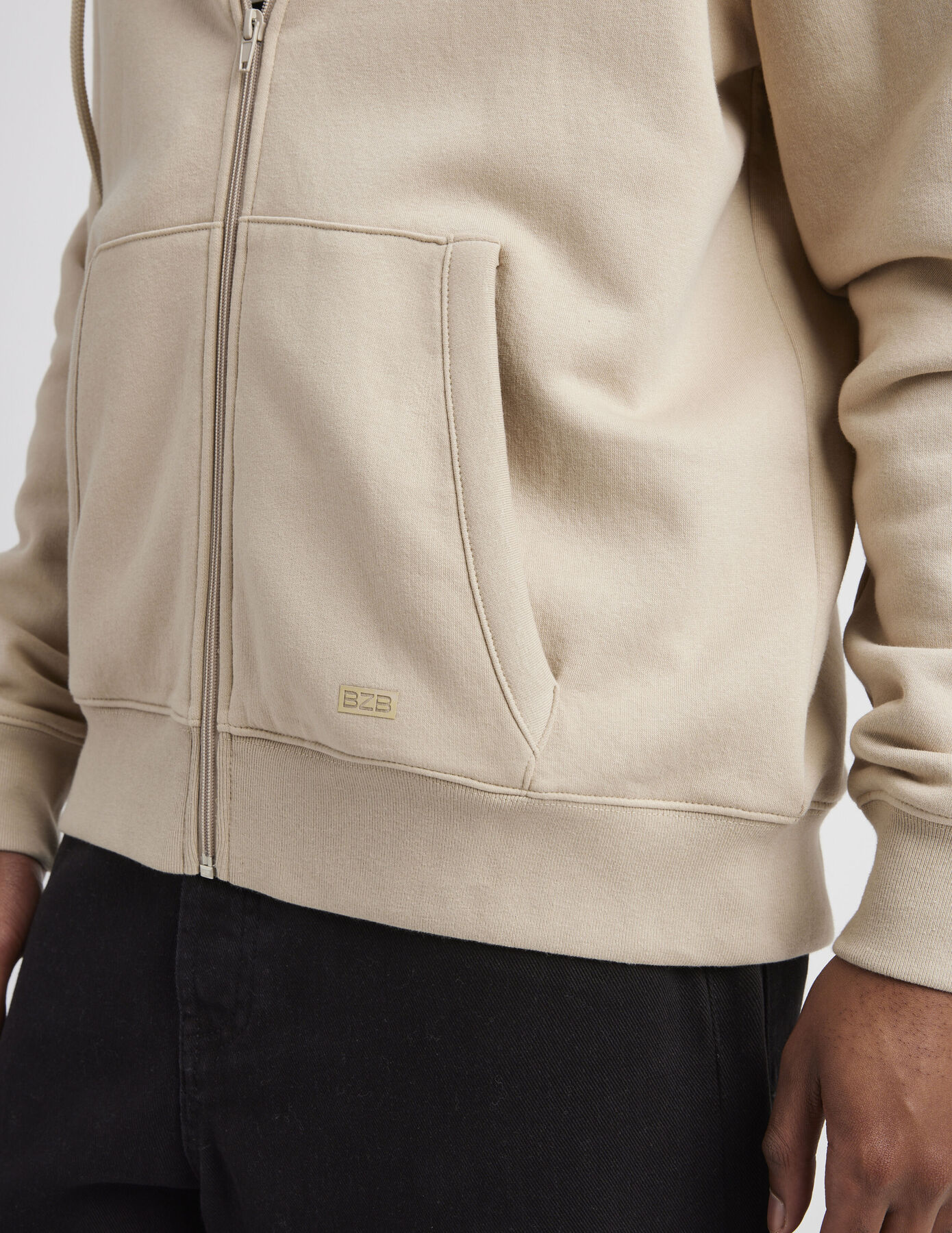 Sweatshirt zippé basique