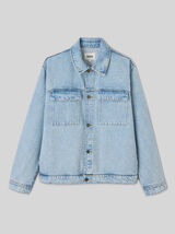 Veste boutonn&eacute;e en jean