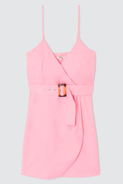 Robe portefeuille ceintur&eacute;e
