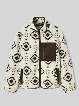 Veste zipp&eacute;e imprim&eacute;e