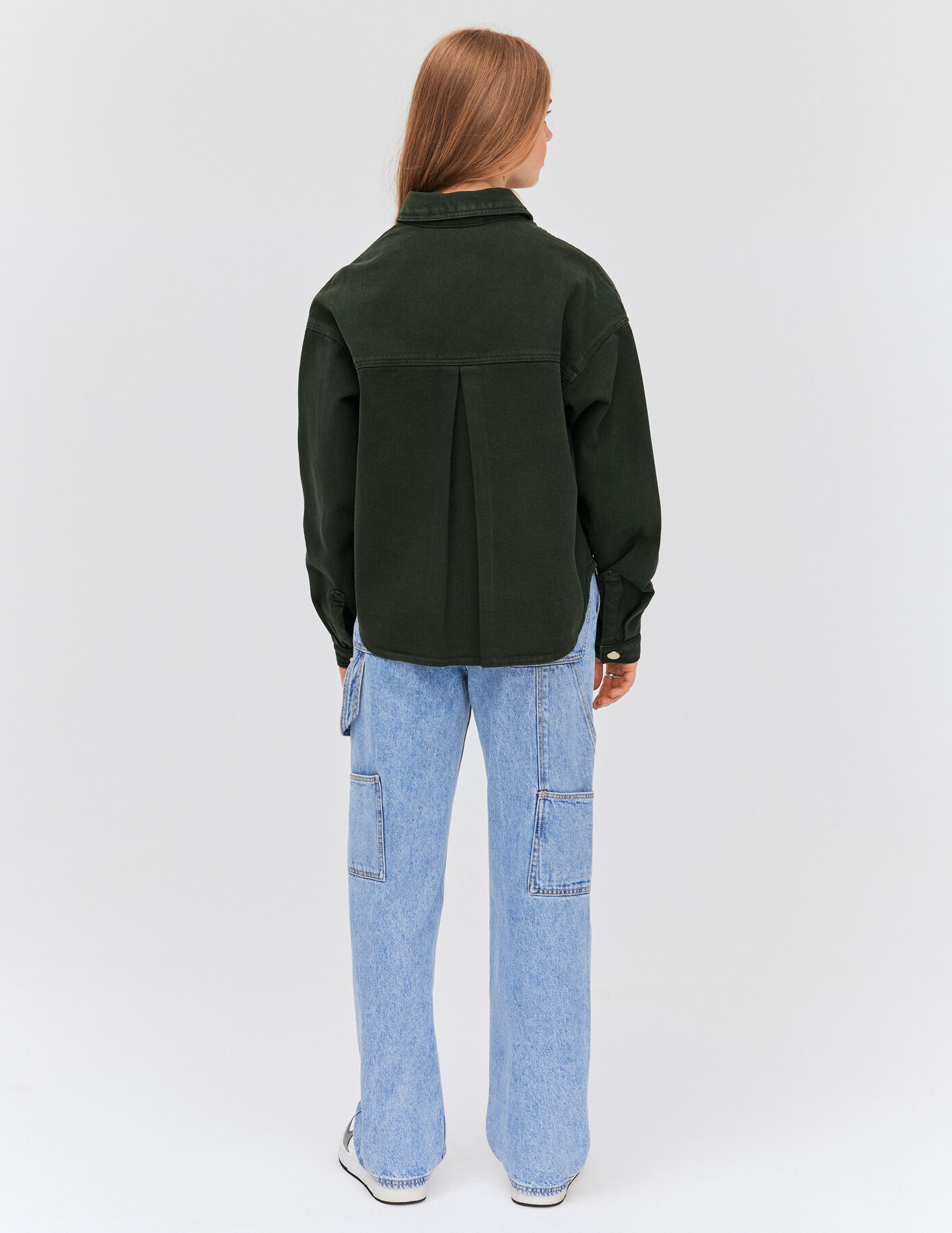 Veste en jean boutons dorés