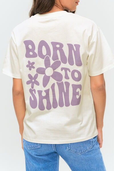 T-shirt born to shine