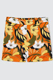 Short imprimé en satin