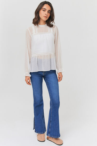 Blouse plumetis