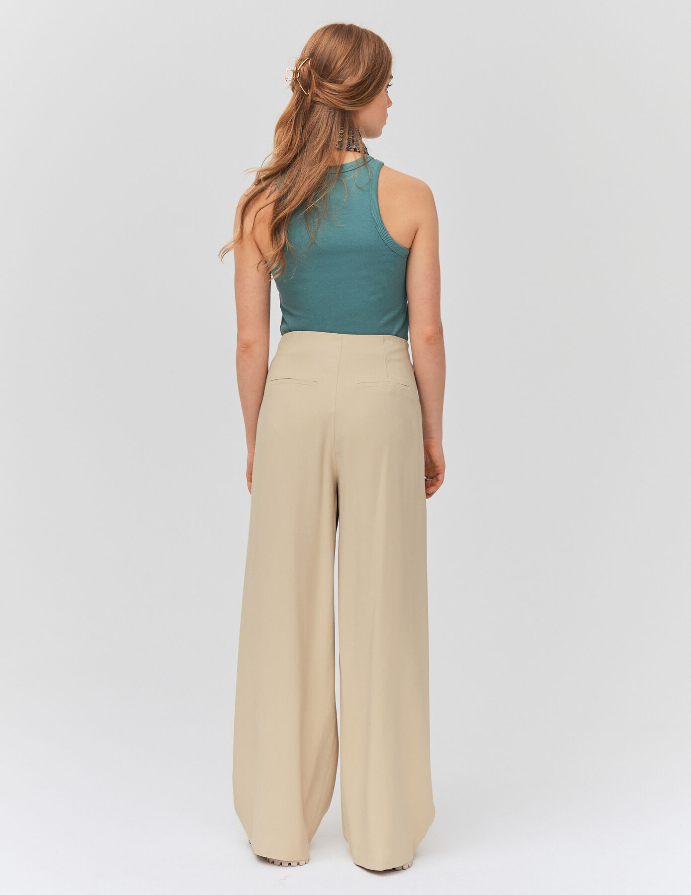 Pantalon large à pinces