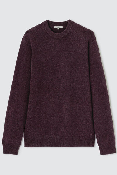 Pull col rond en laine