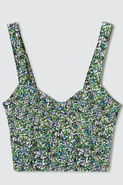 Débardeur corset imprimé