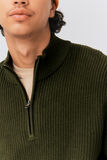 Pull avec col montant zippé