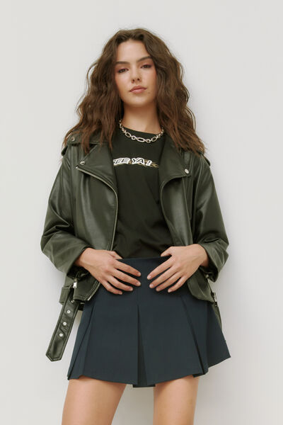 Blouson en tissu enduit