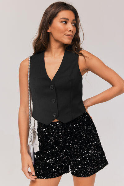 Gilet de tailleur rayé