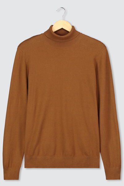Pull col roulé