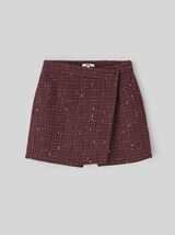 Jupe short en tweed