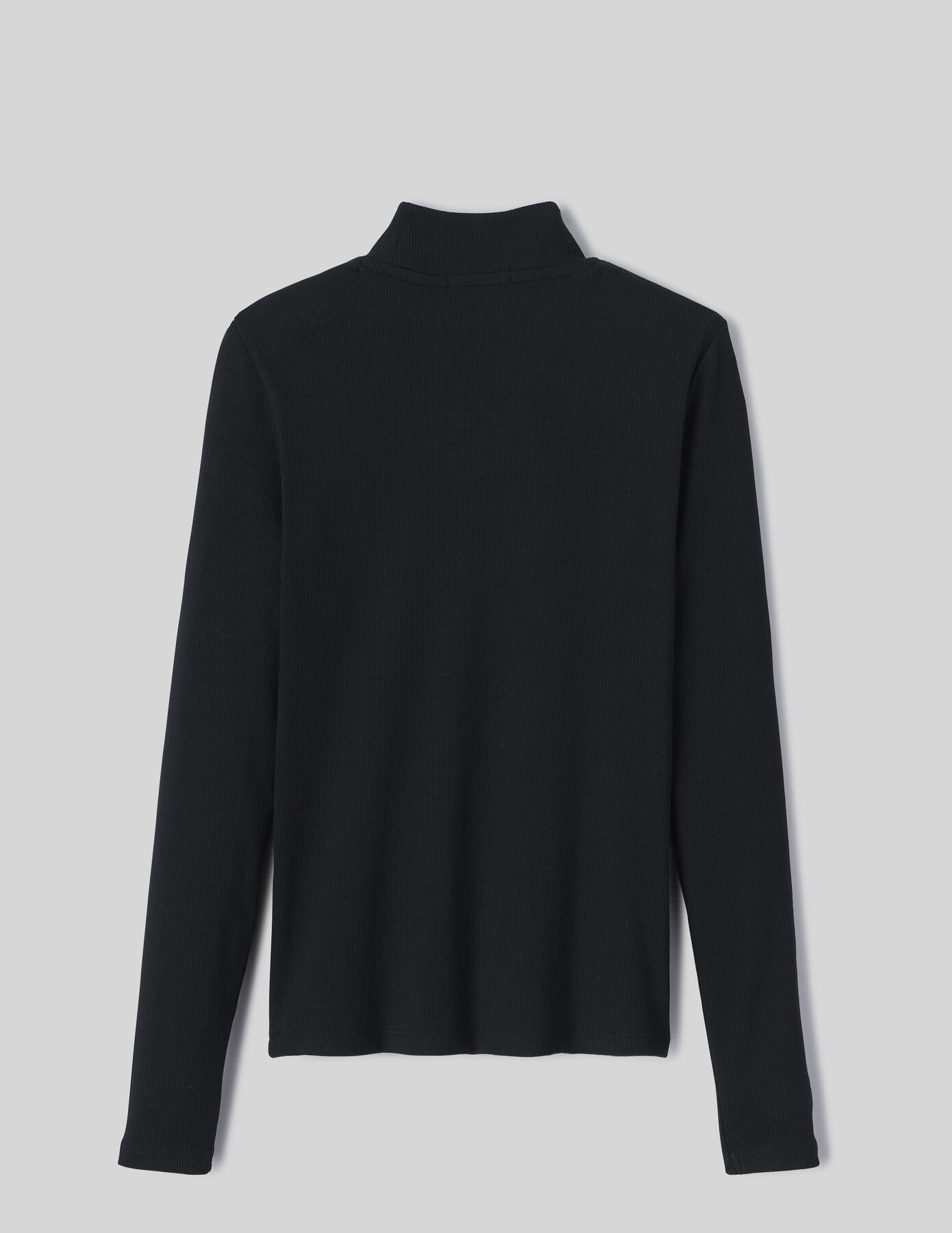 T-shirt col montant uni