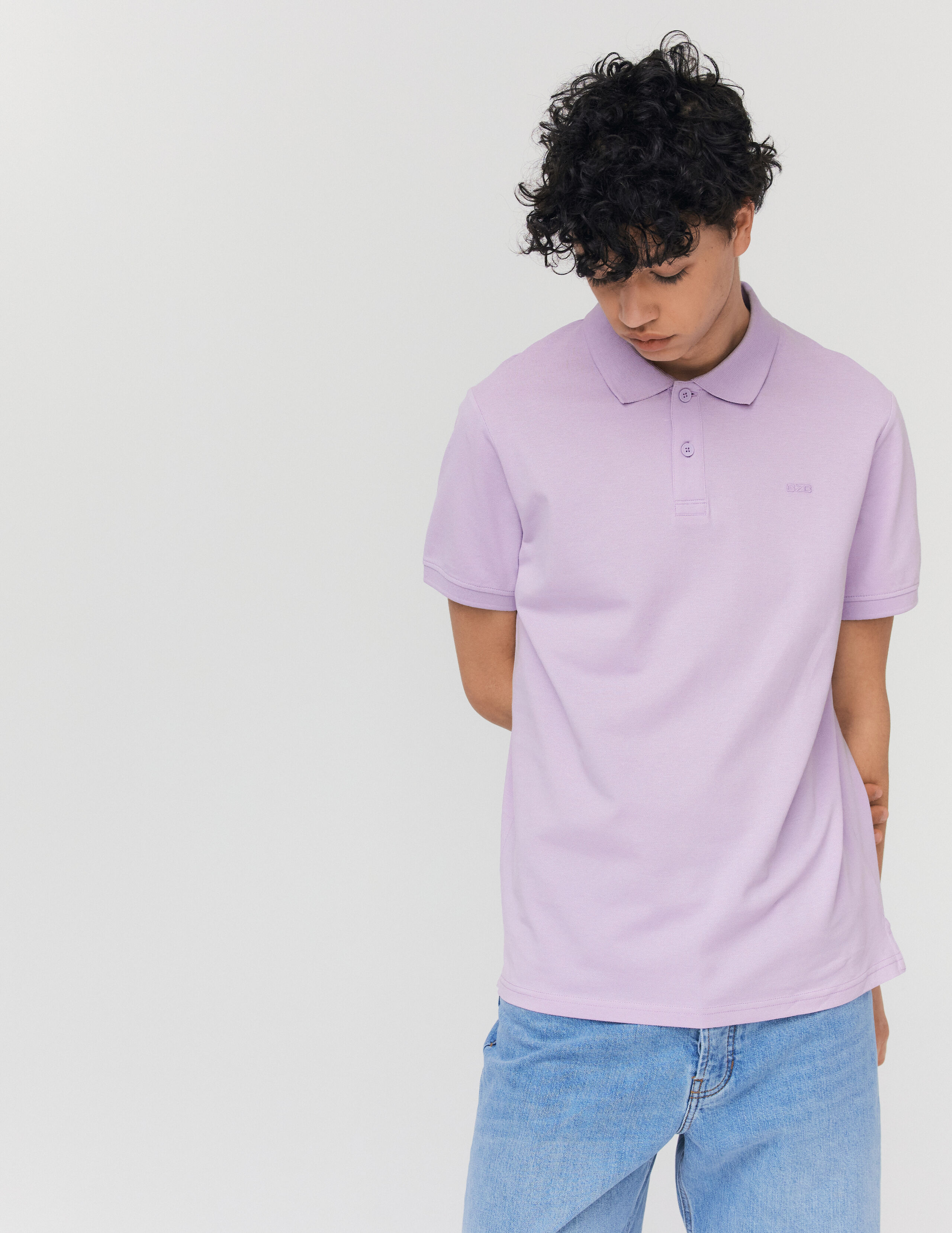 Polo on sale violet homme