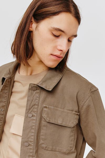 Veste en jean de couleur