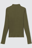 T-shirt col montant effet flammé