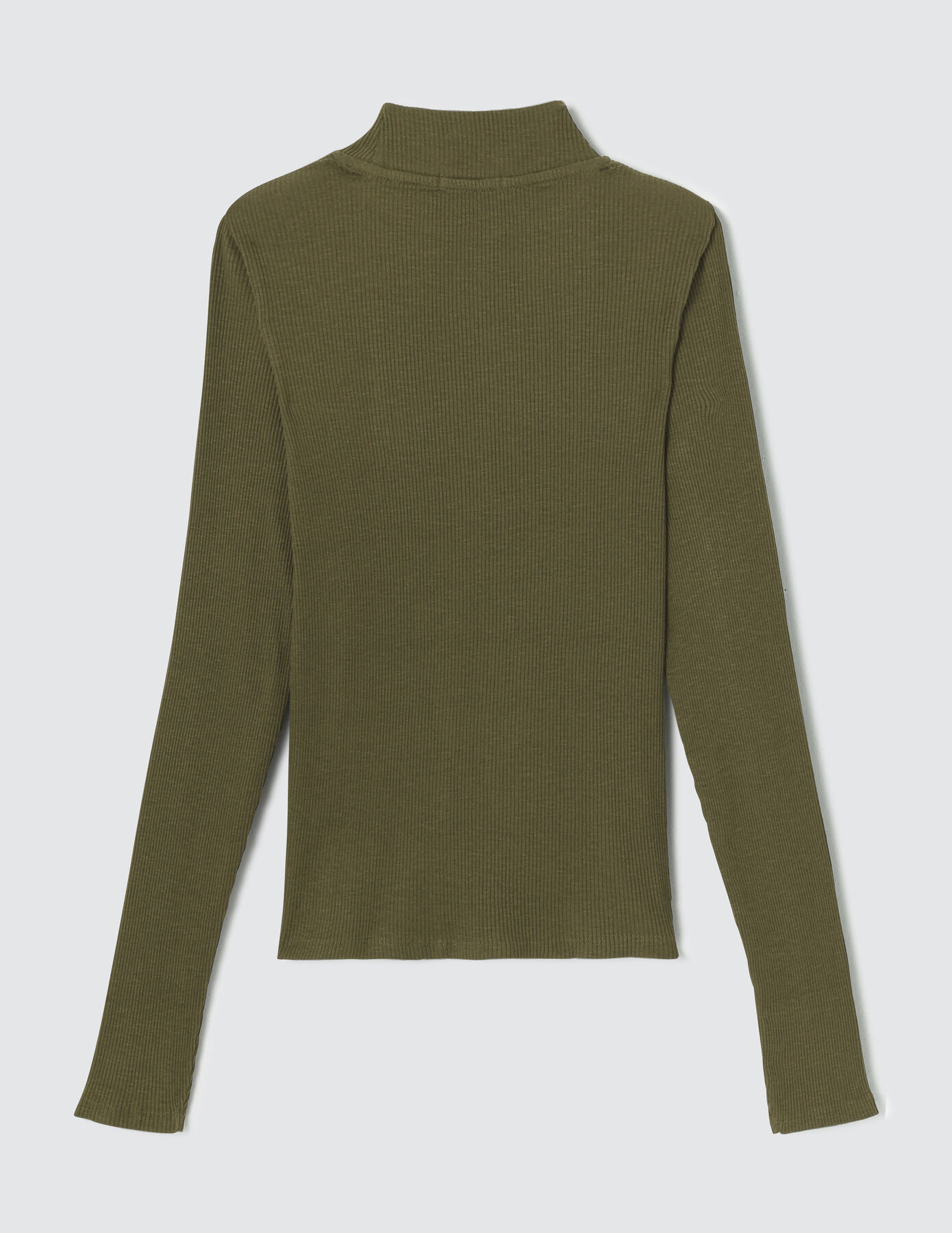 T-shirt col montant effet flammé