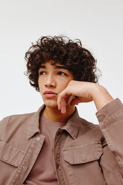 Veste en jean de couleur