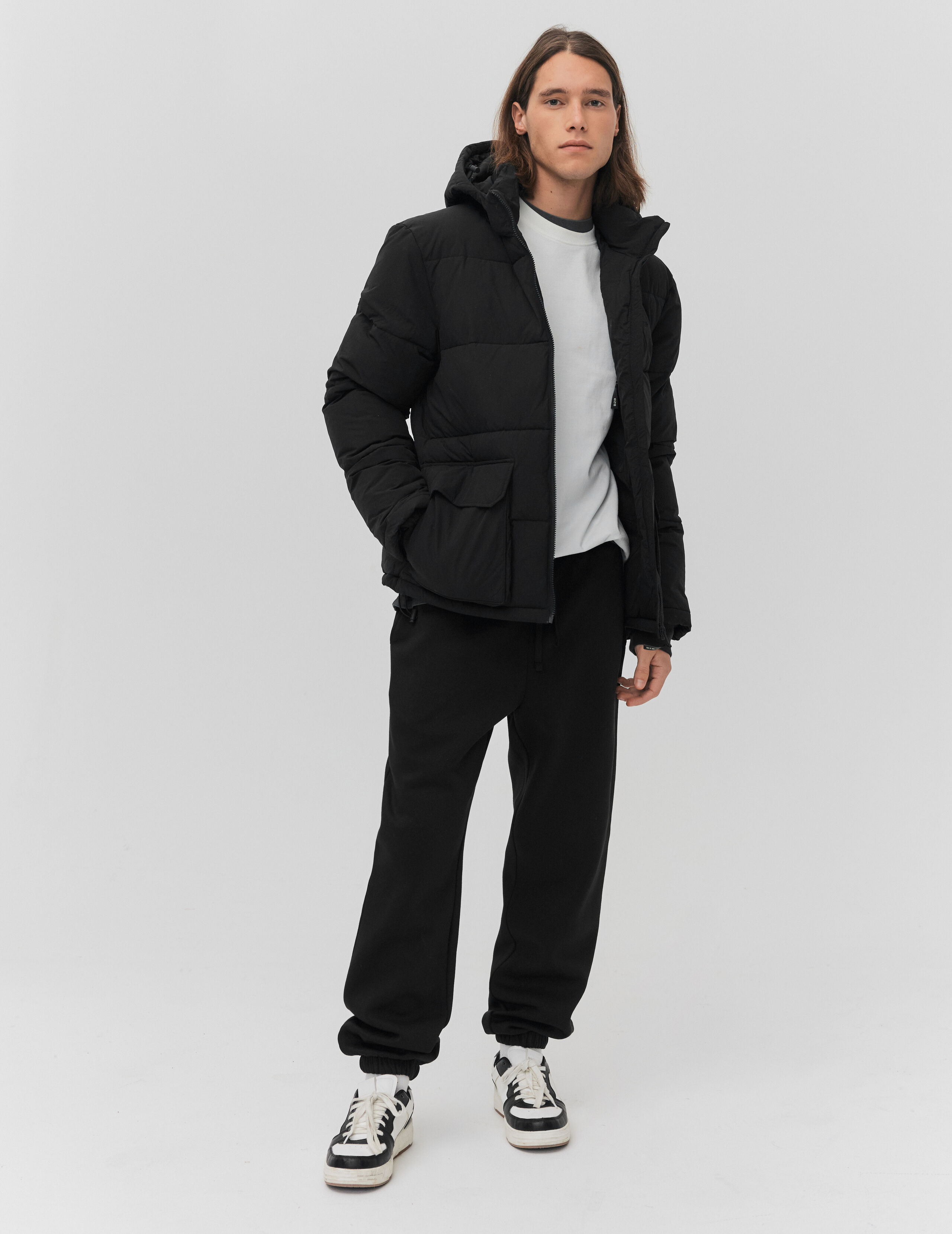 Jogging zippé hot sale cheville homme