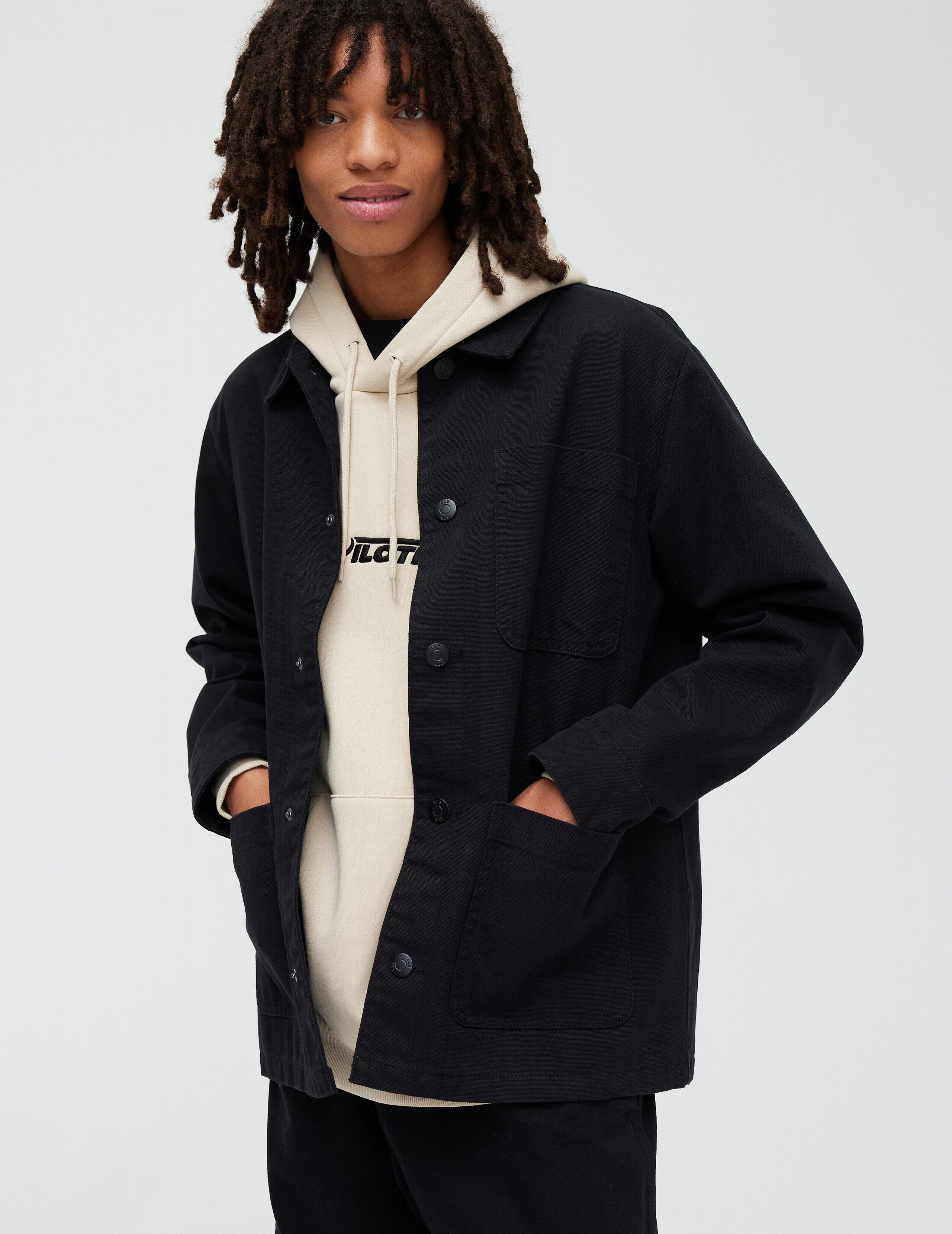 Manteau Blouson Noir BZB