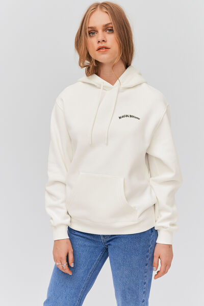 Sweat capuche imprim&eacute; devant/dos