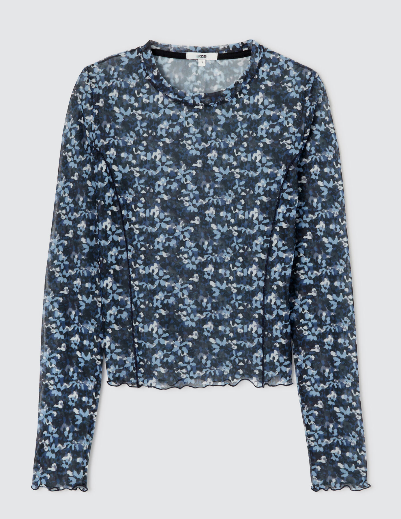 T-shirt résille imprimé