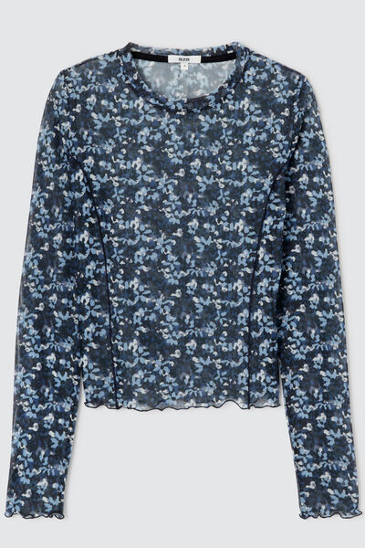 T-shirt résille imprimé