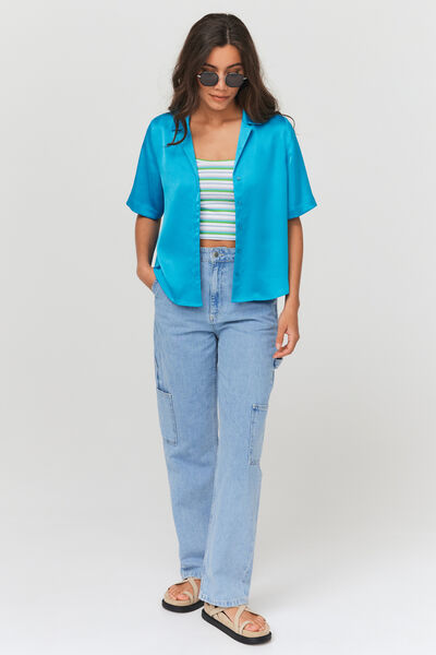 Chemise satinée
