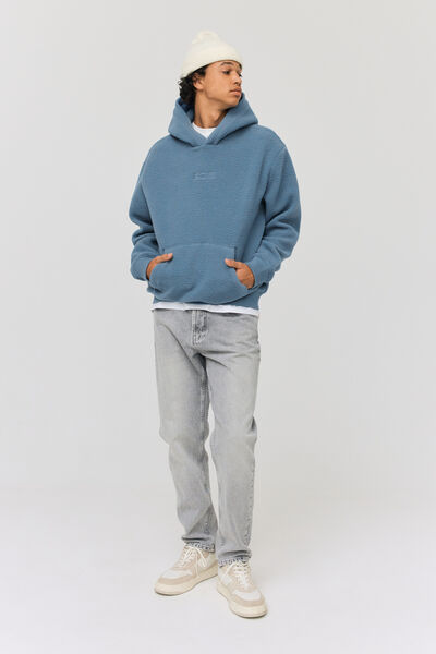 Sweat sherpa à capuche