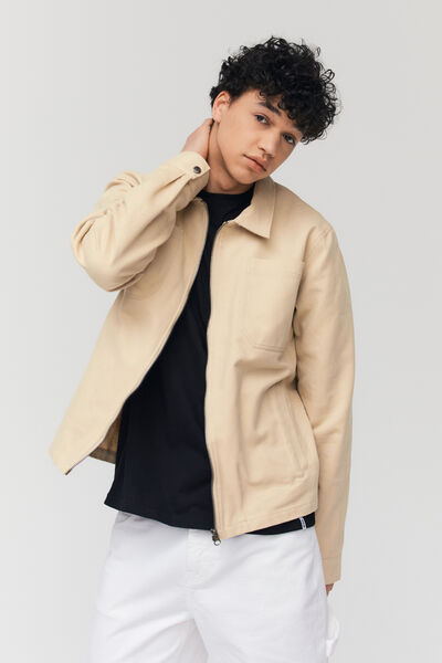 Veste zippée unie