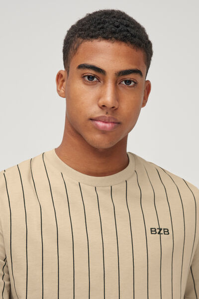 T-shirt rayures baseball