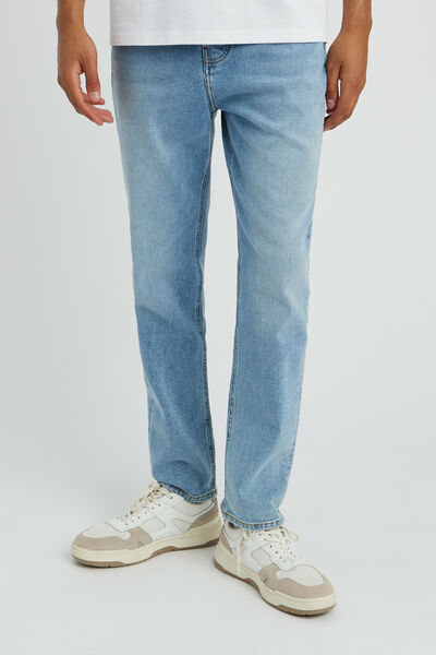 Jean straight triple stone