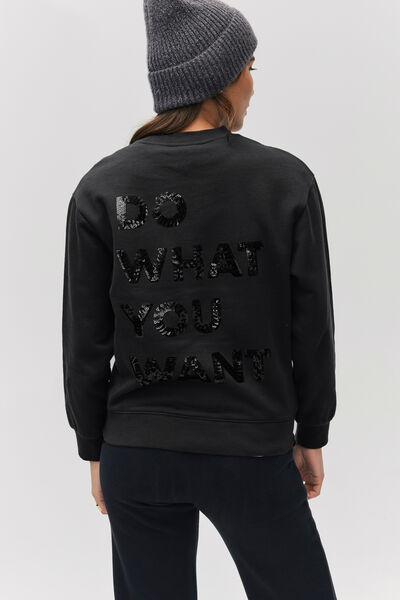 Sweat col rond sequins