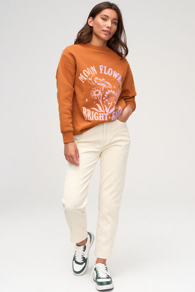 Pantalon mom velours en coton iab