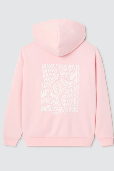 Sweat imprim&eacute; devant/dos oversize