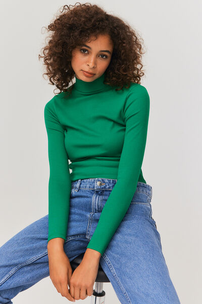 T-shirt col montant uni