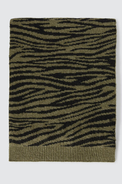 Echarpe tricot zèbre