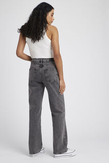 Jean straight taille haute