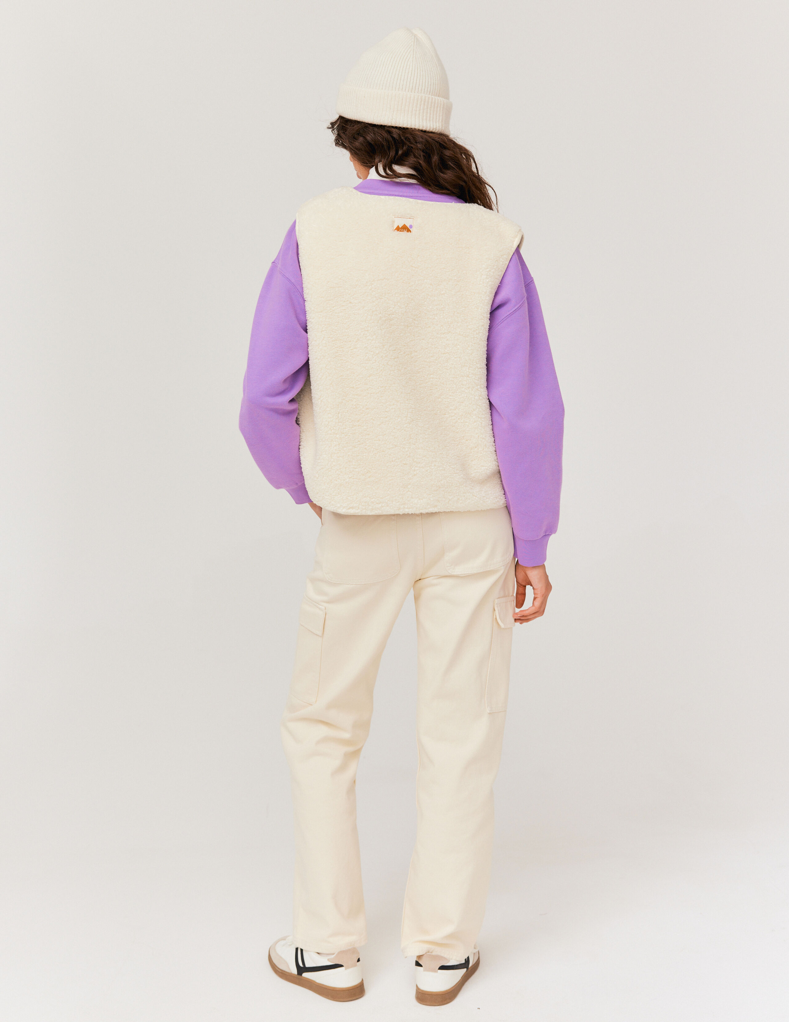 Veste sans best sale manche sherpa