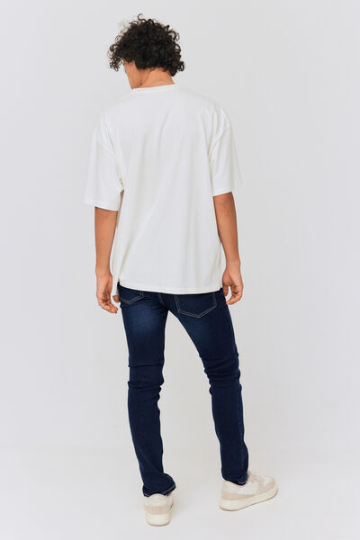 Jean slim basique stone foncé