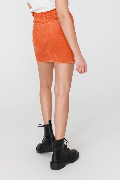 Jupe Velours Ceinturée Coton Recyclé