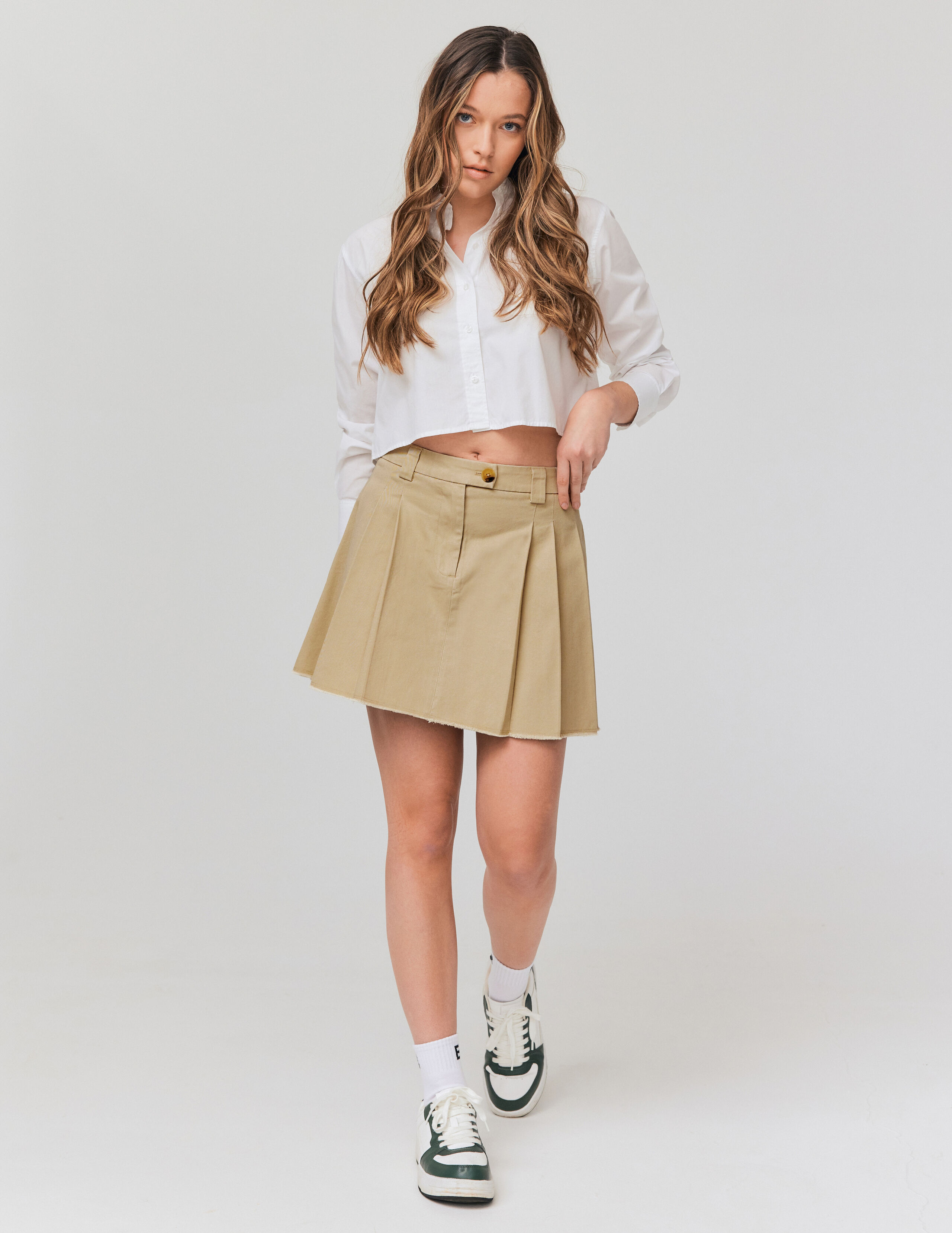 Jupe hotsell plissee beige