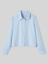 Chemise courte unie