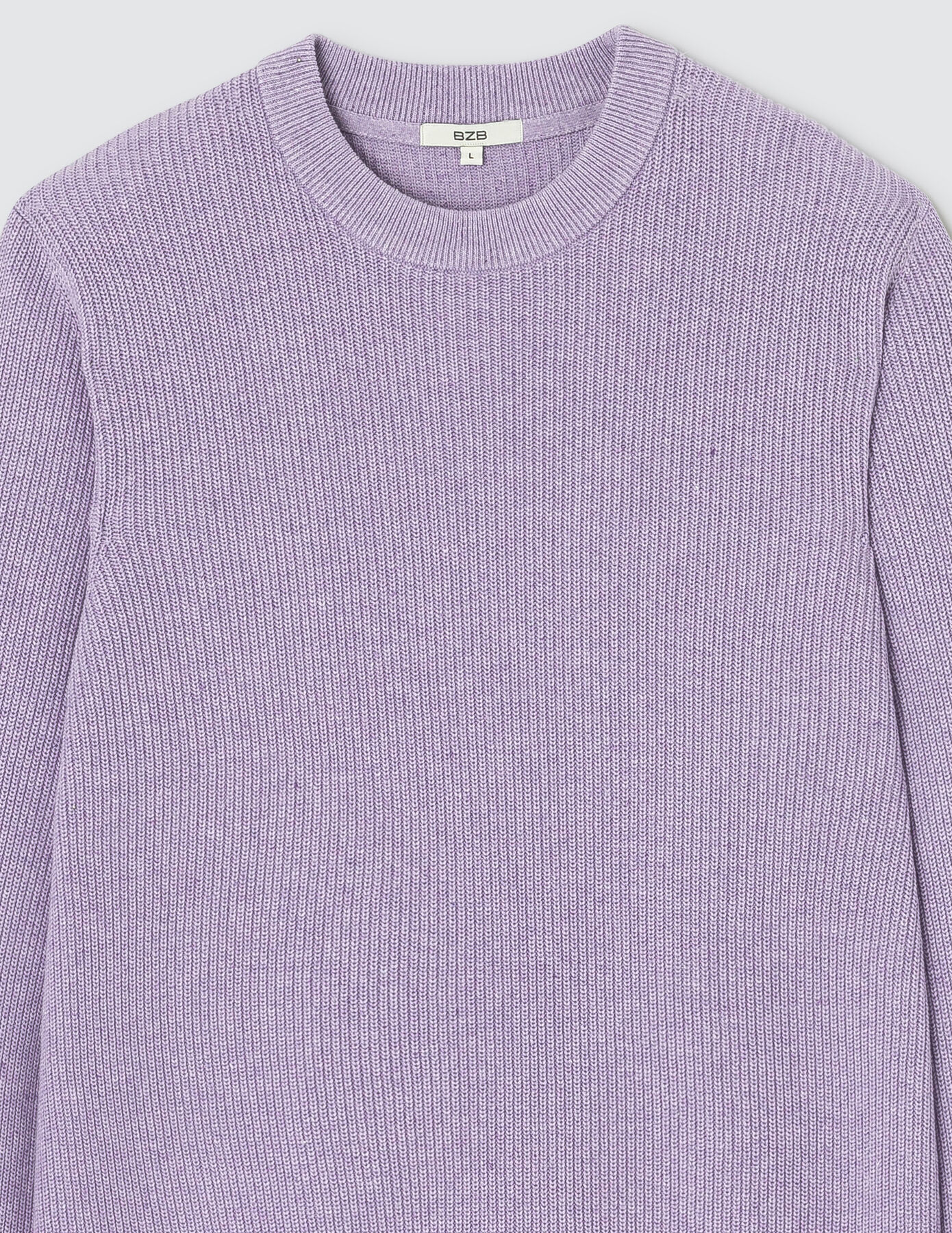 Pull côtelé coton neps