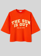 Sweat imprim&eacute; manches courtes